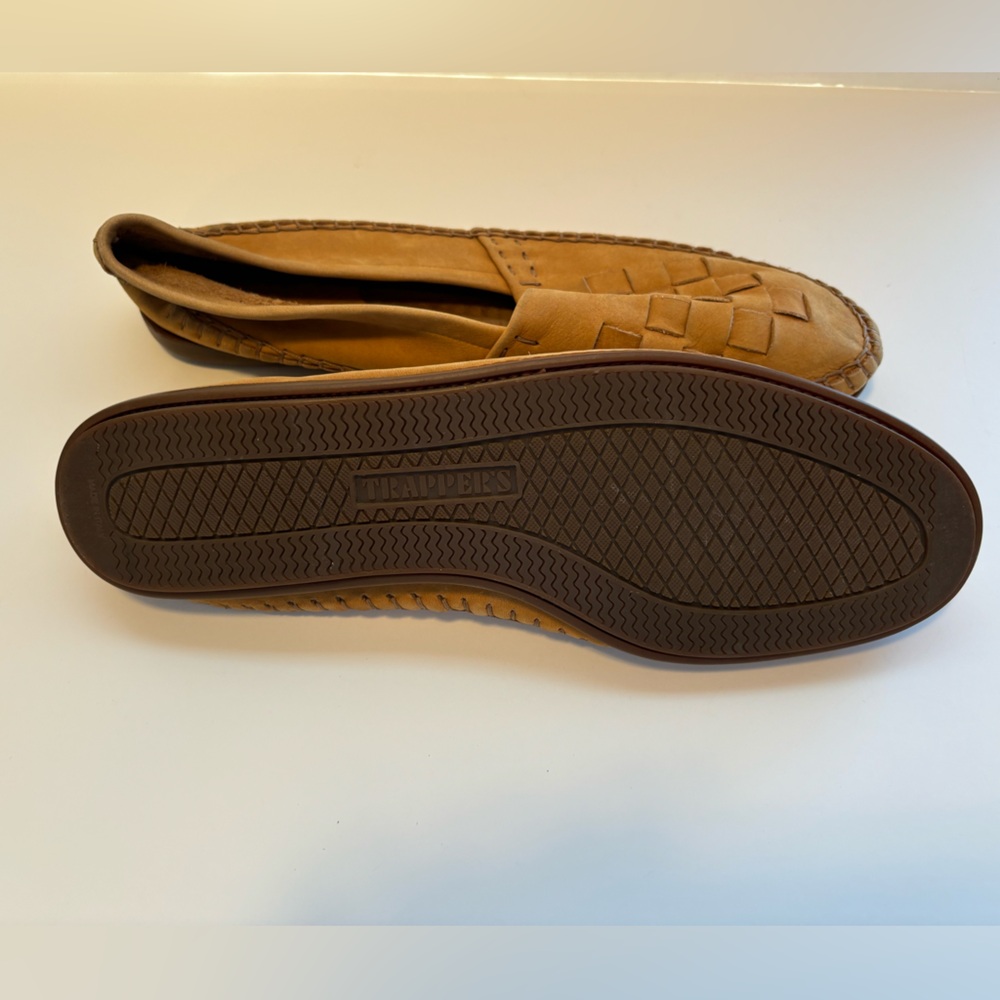 FINAL! NWOT! MEN’S GENUINE LEATHER SUEDE WHIP STITCHED MOCCASIN LOAFER SHOES - Picture 8 of 9